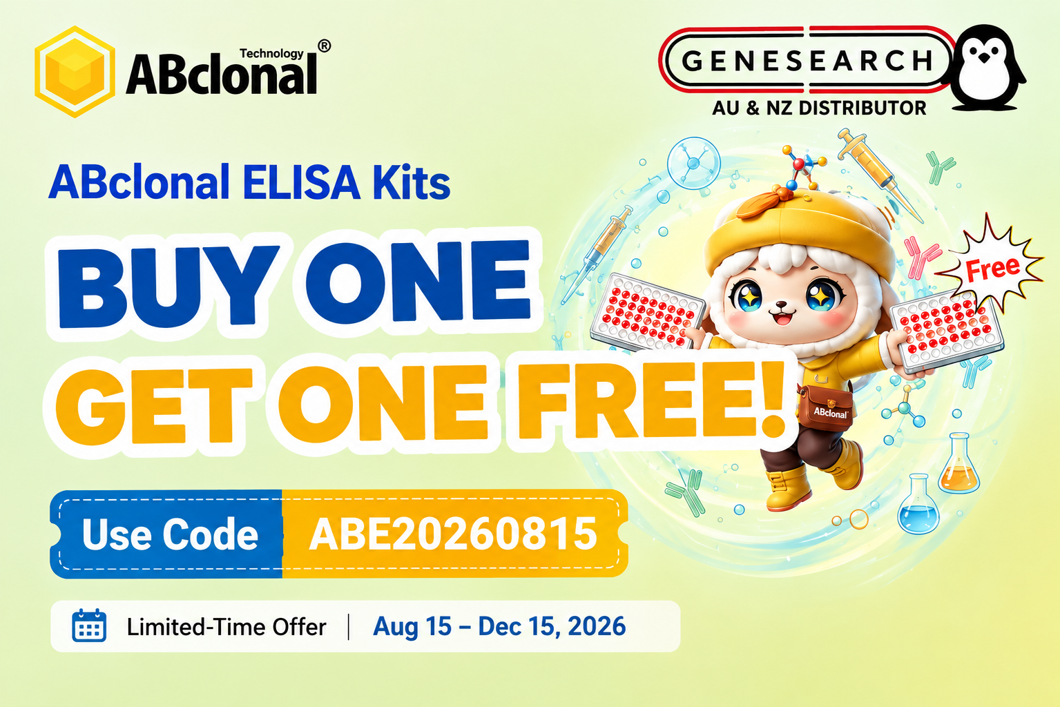 ABclonal ELISA Kits Buy One Get One Free Australia 2026
